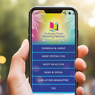 Cell Phone with the Reading Festival App showing on the screen.